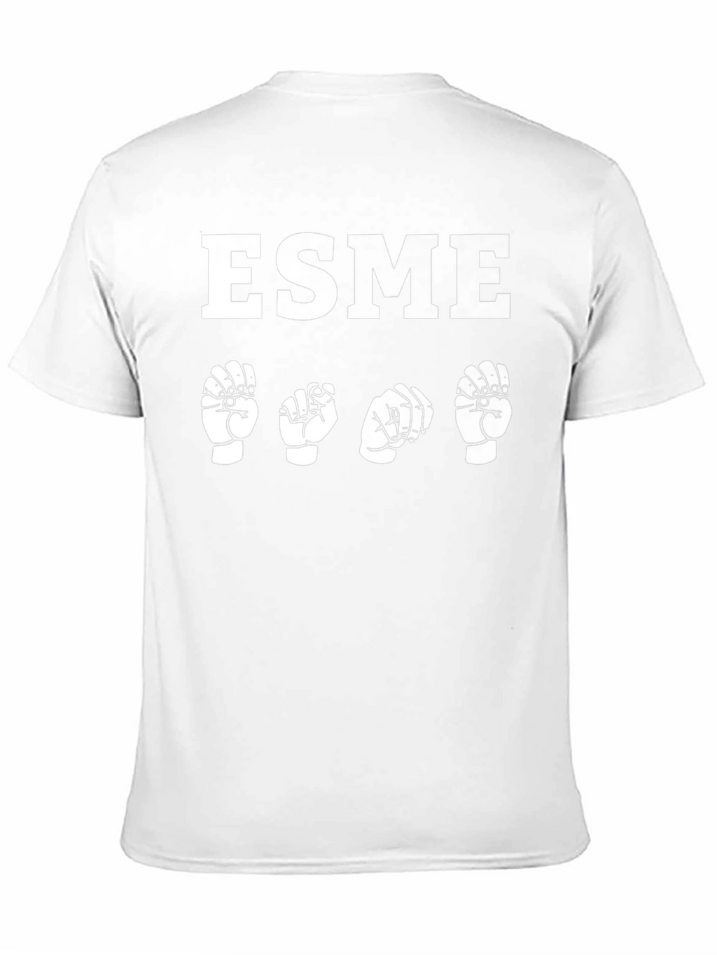ESME ASL Black T-Shirt - Sign Language Tee