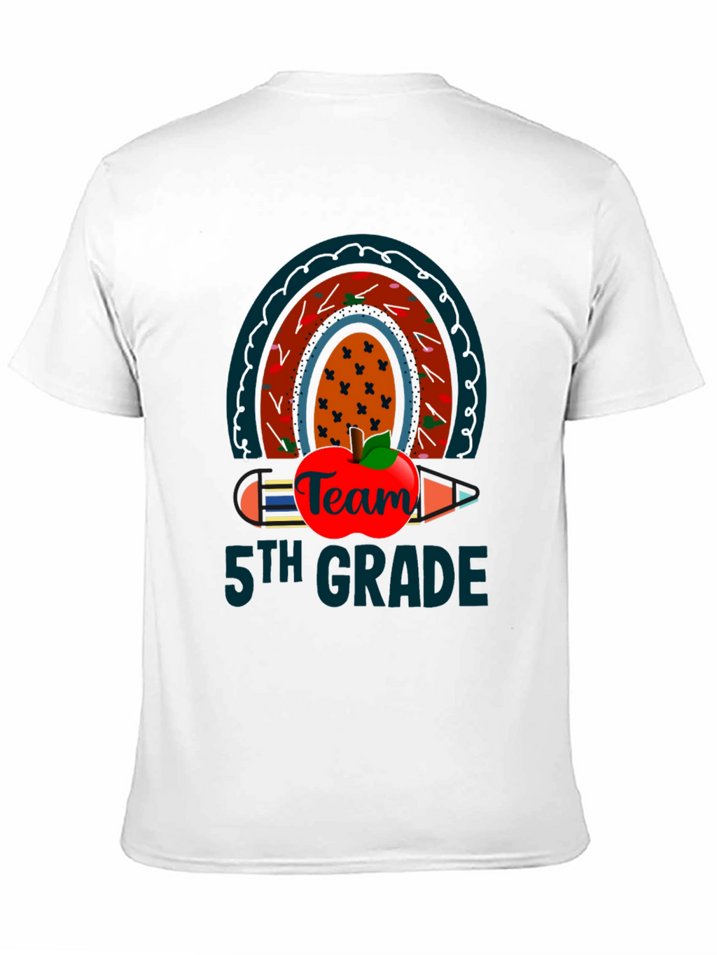 5th Grade Team Rainbow Apple T-Shirt