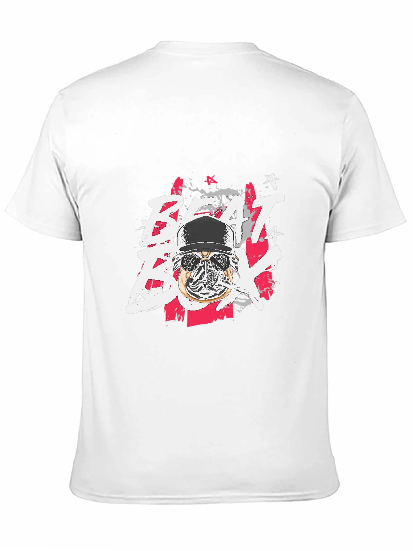 Beat Box Graphic Print Black T-Shirt