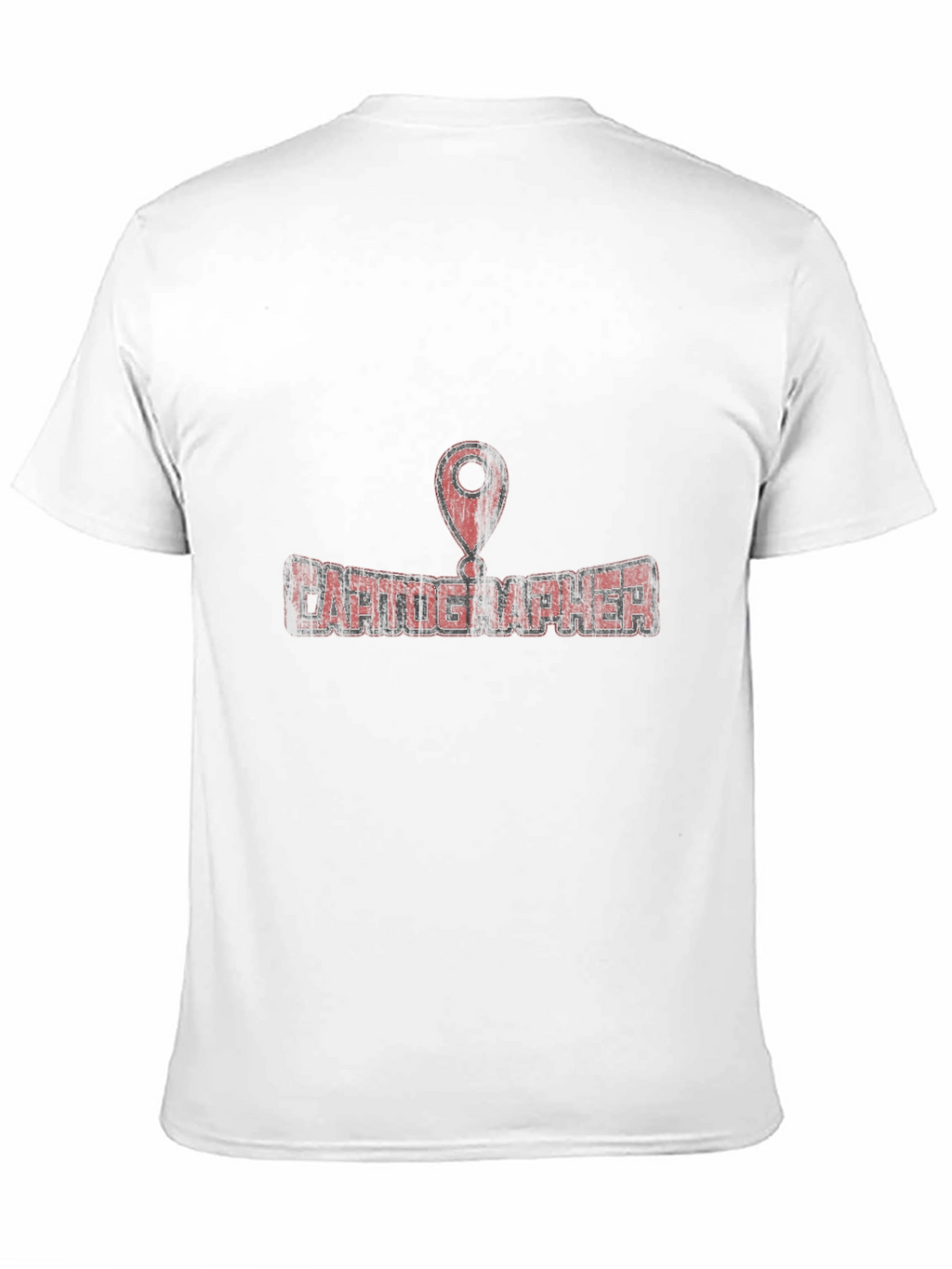 Cartographer Graphic Tee - Black Cotton Map Lover T-Shirt