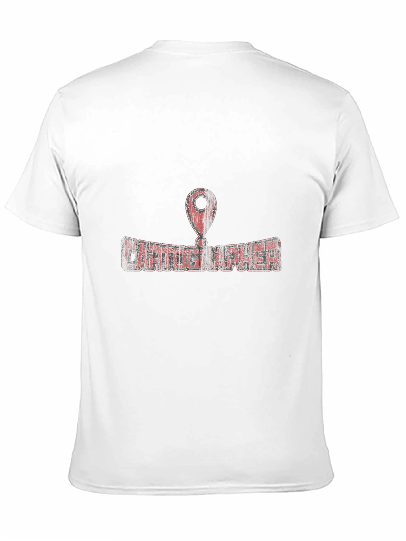 Cartographer Graphic Tee - Black Cotton Map Lover T-Shirt