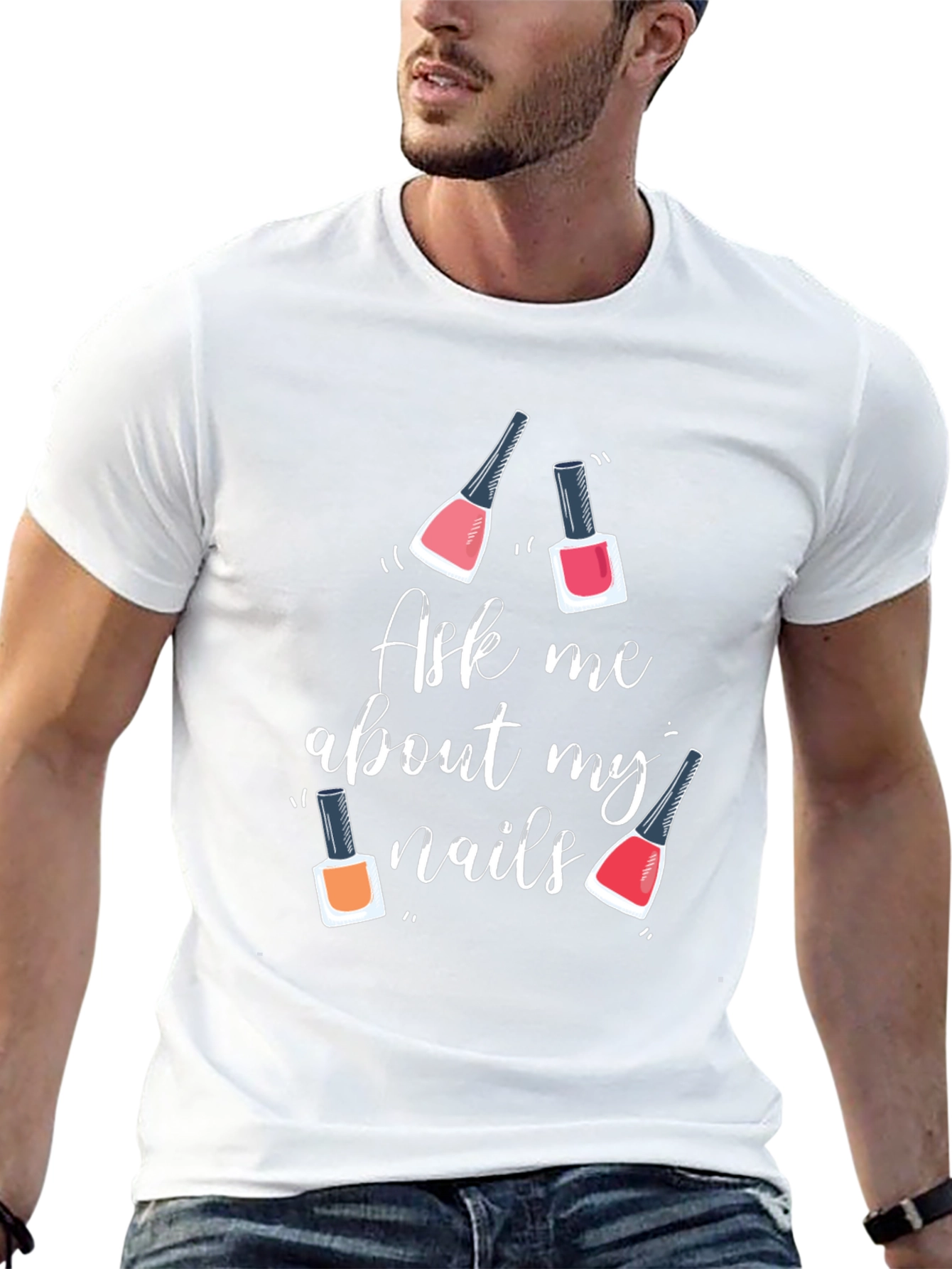 Ask Me About My Nails Graphic Tee