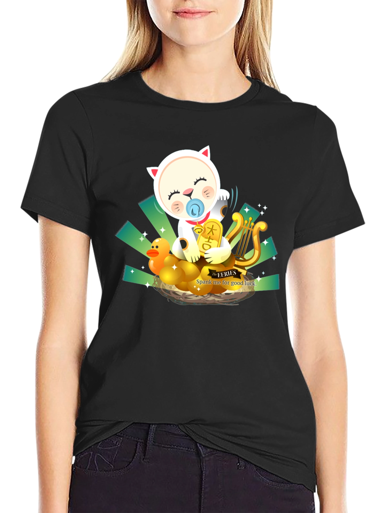 Lucky Baby Cat T-Shirt