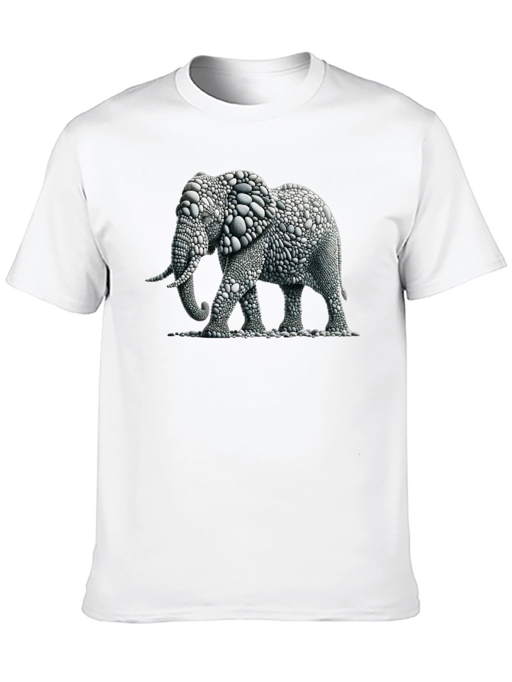 Elephant Pebble Art T-Shirt