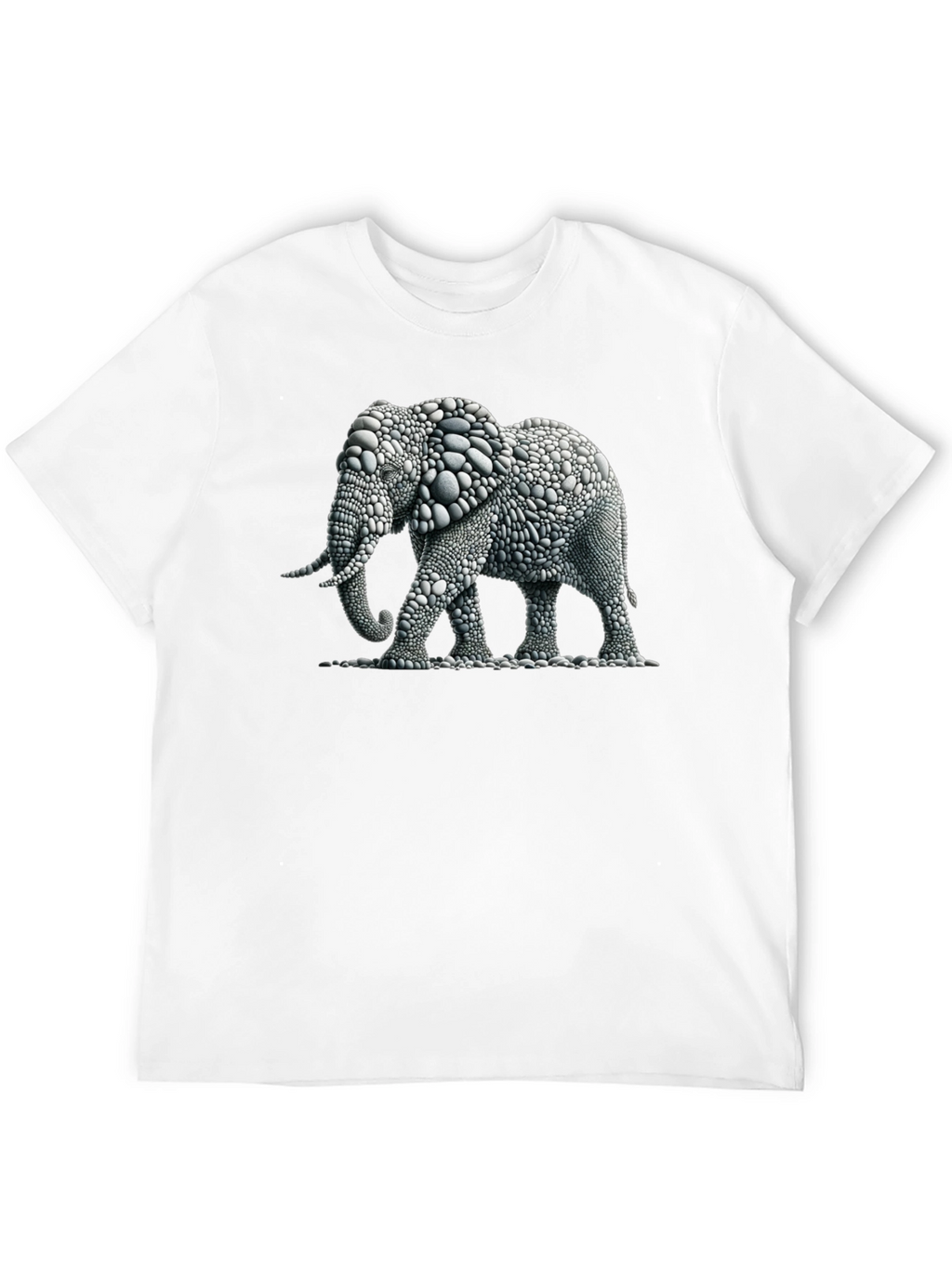 Elephant Pebble Art T-Shirt