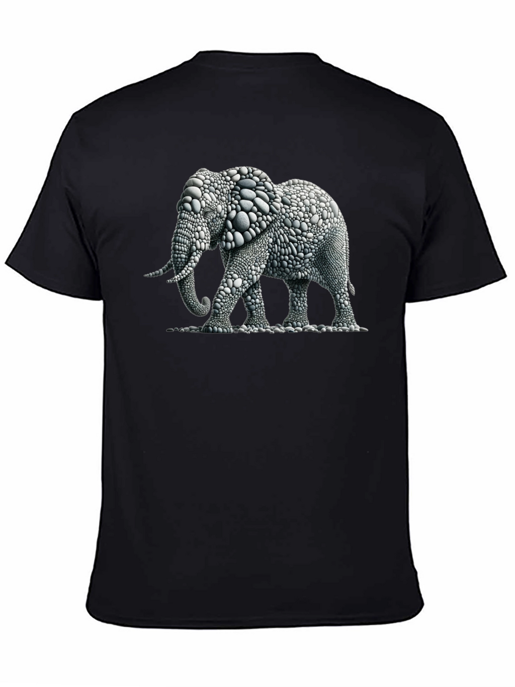 Elephant Pebble Art T-Shirt