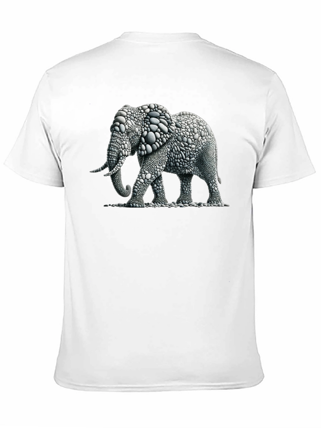 Elephant Pebble Art T-Shirt