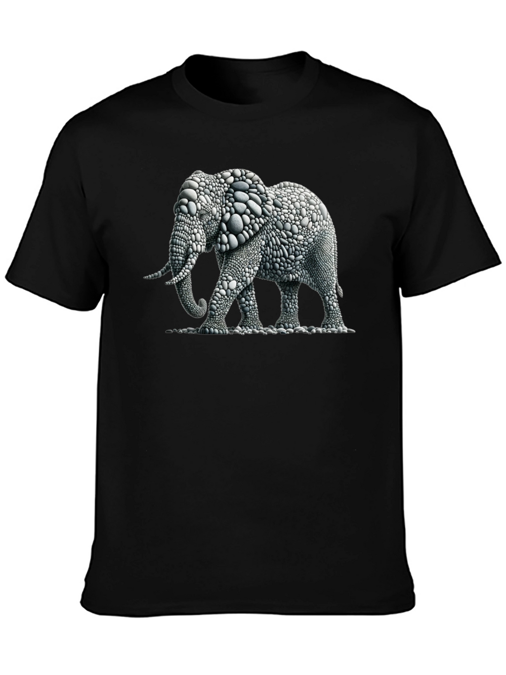Elephant Pebble Art T-Shirt