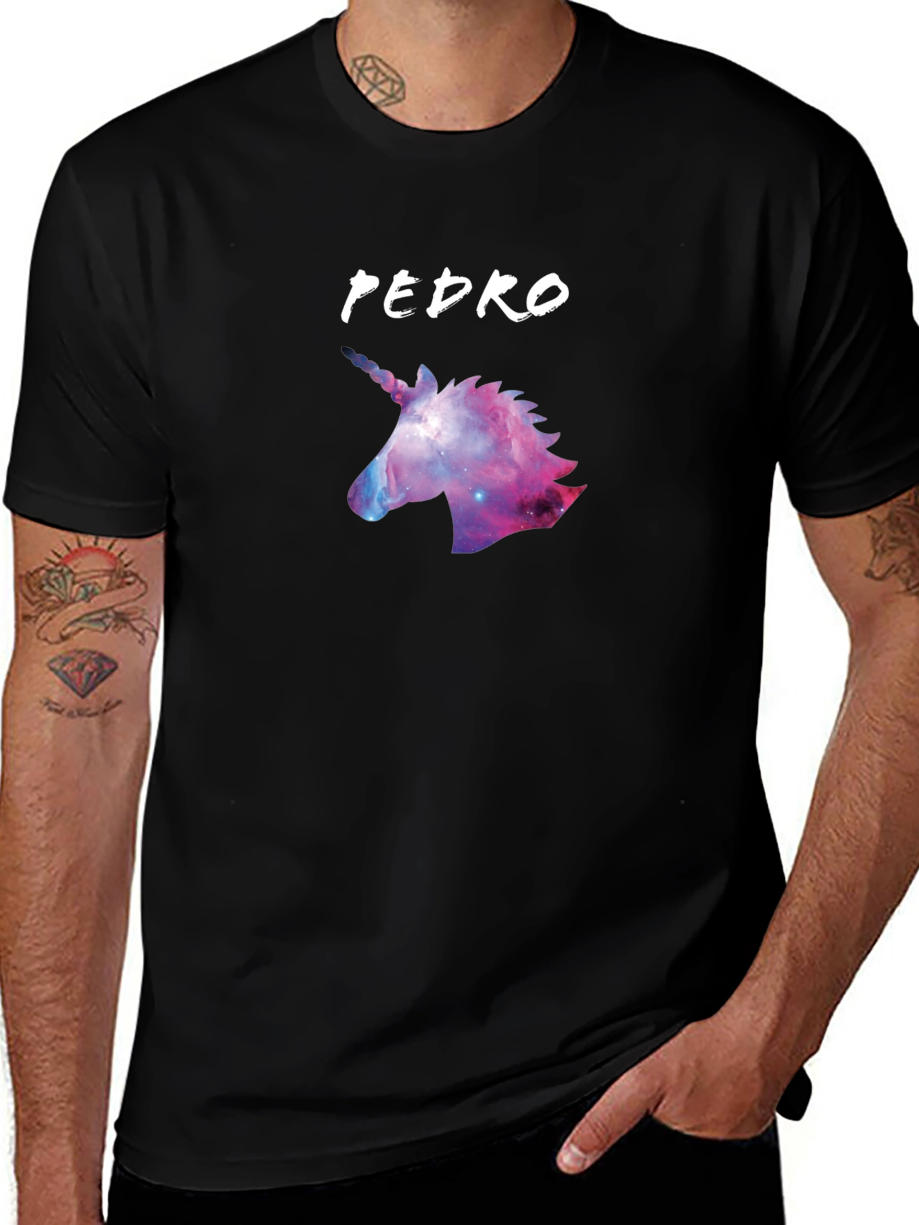Galaxy Unicorn T-Shirt - Personalized Name Tee