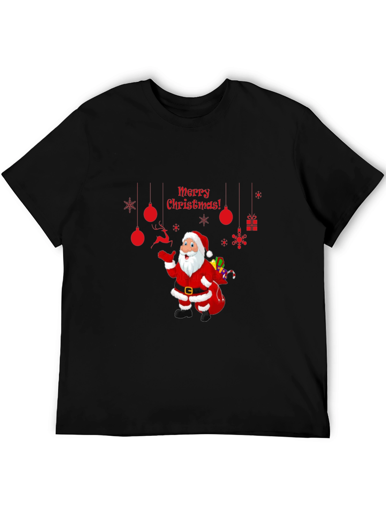 Festive Santa T-Shirt - Merry Christmas Graphic Tee