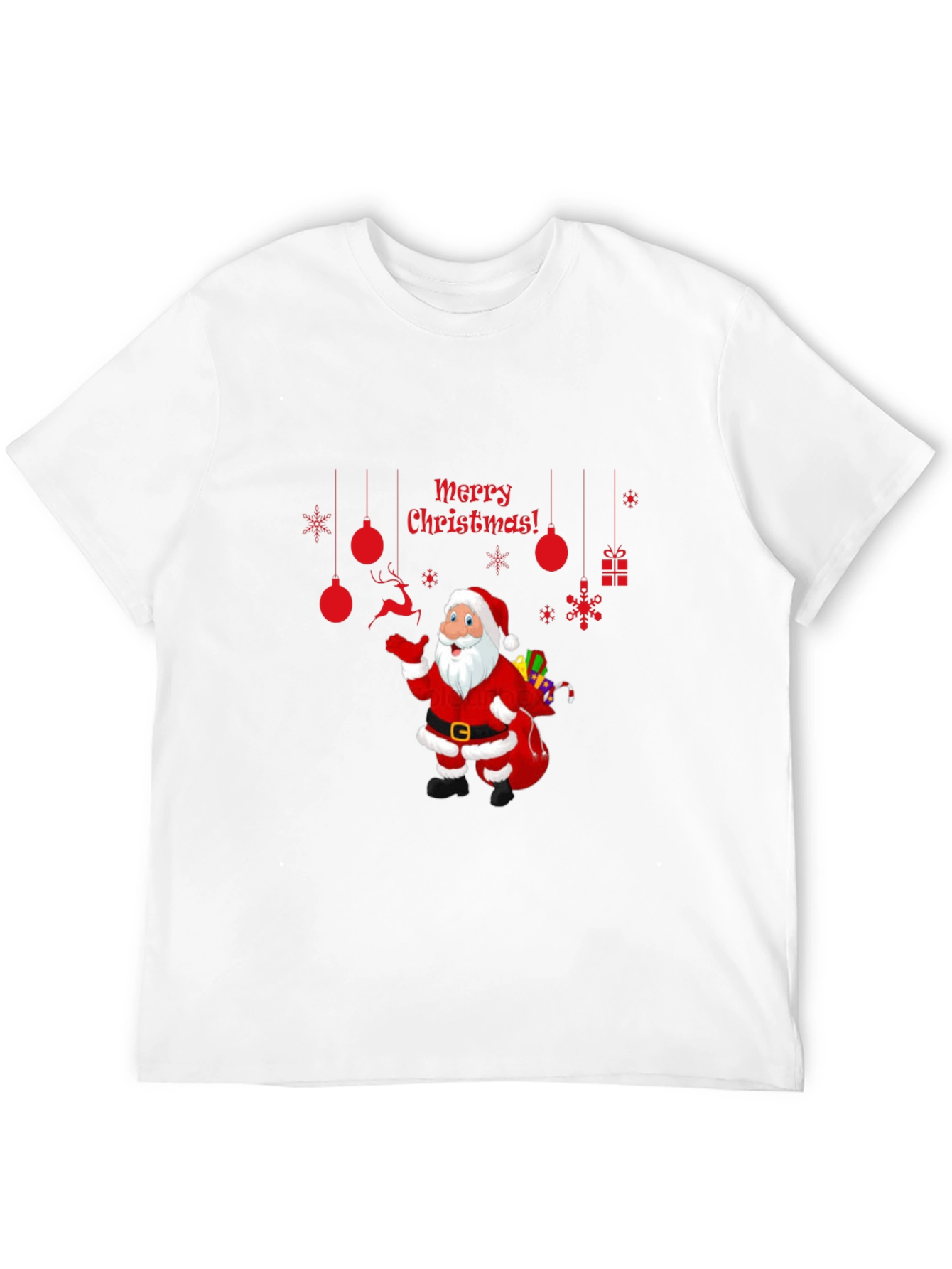 Festive Santa T-Shirt - Merry Christmas Graphic Tee