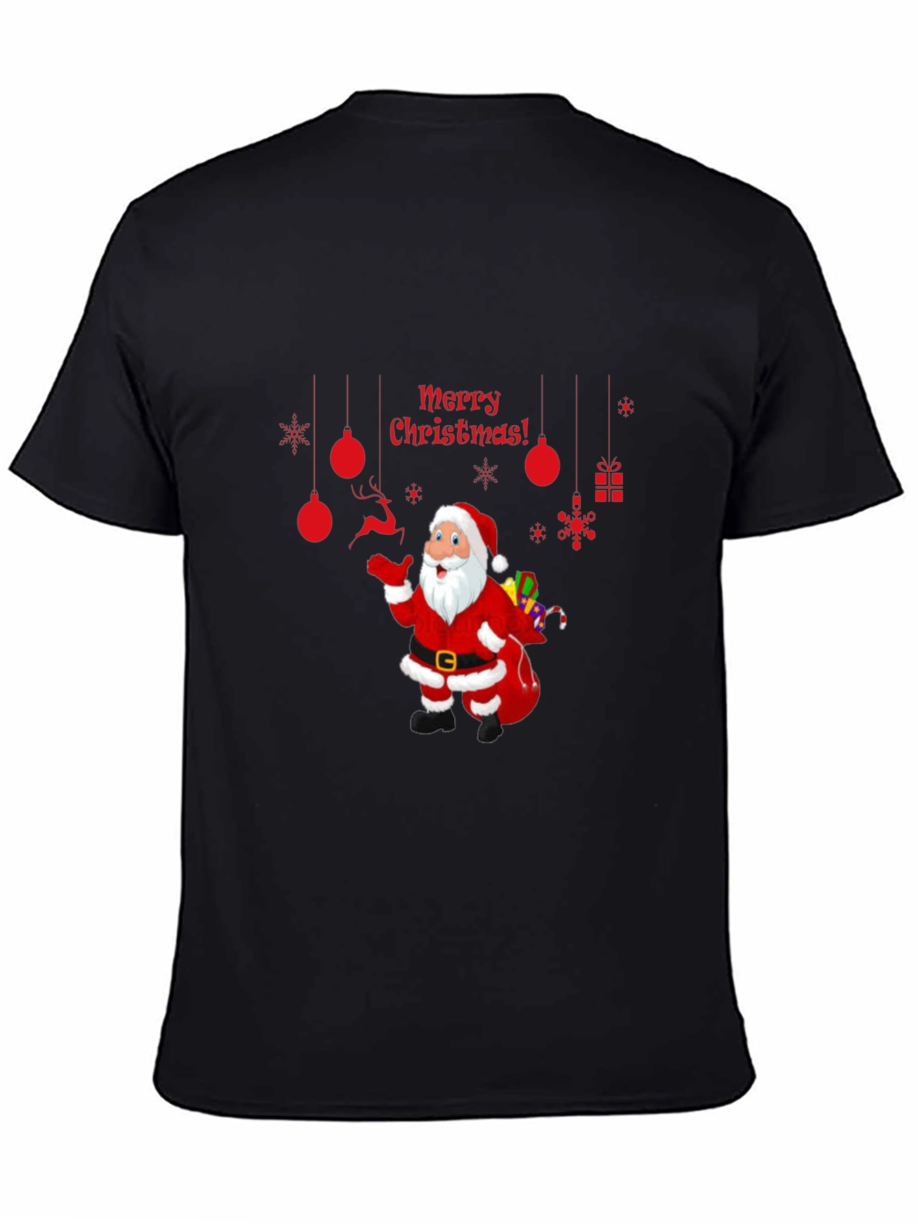 Festive Santa T-Shirt - Merry Christmas Graphic Tee