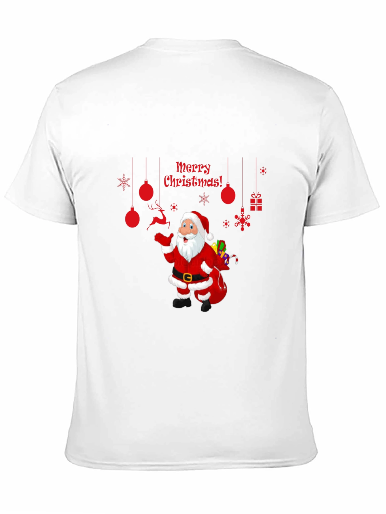 Festive Santa T-Shirt - Merry Christmas Graphic Tee