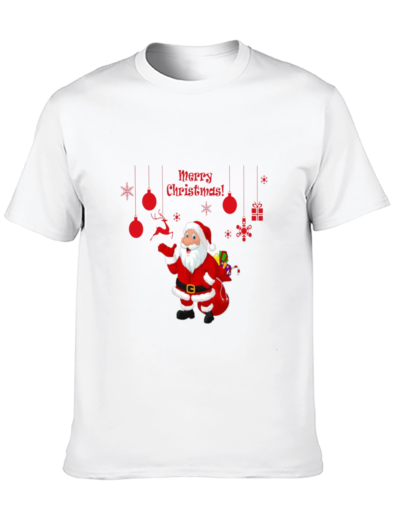 Festive Santa T-Shirt - Merry Christmas Graphic Tee