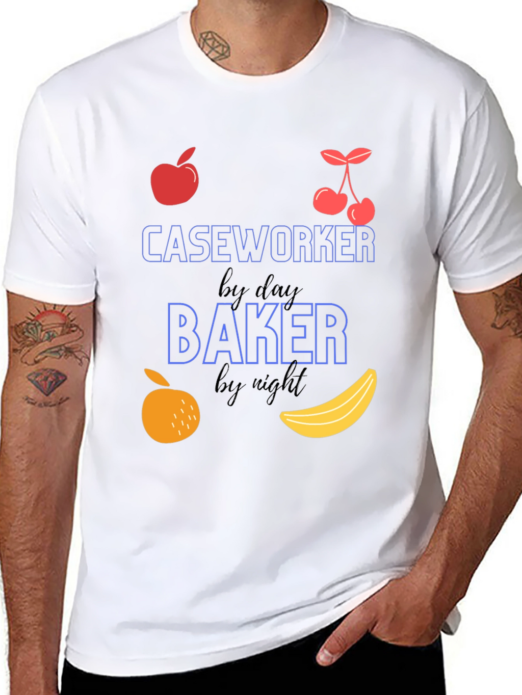Caseworker by Day Baker by Night T-Shirt