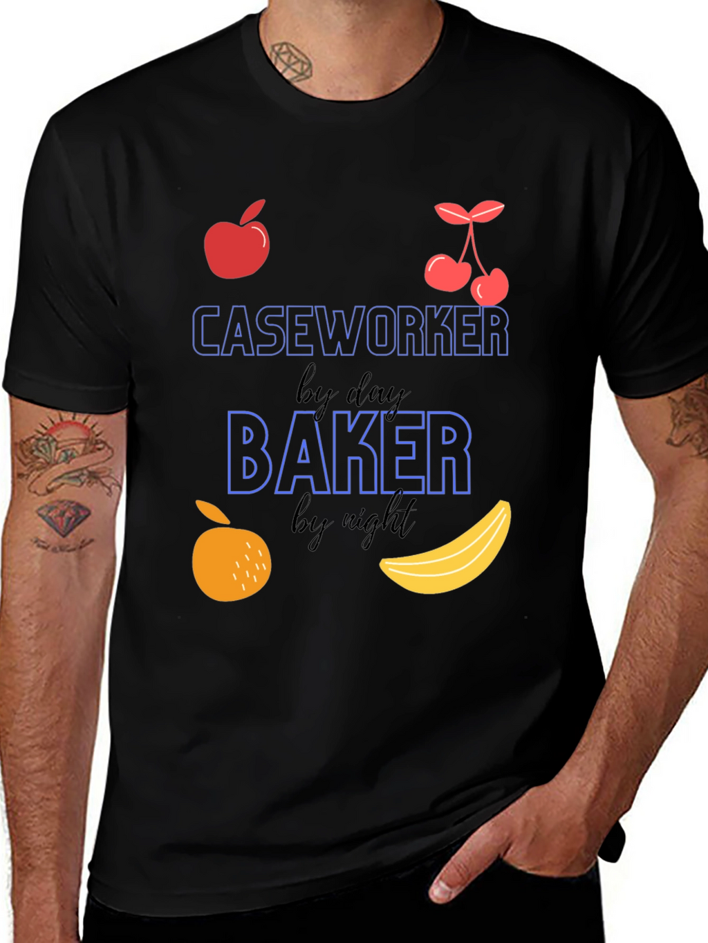 Caseworker by Day Baker by Night T-Shirt