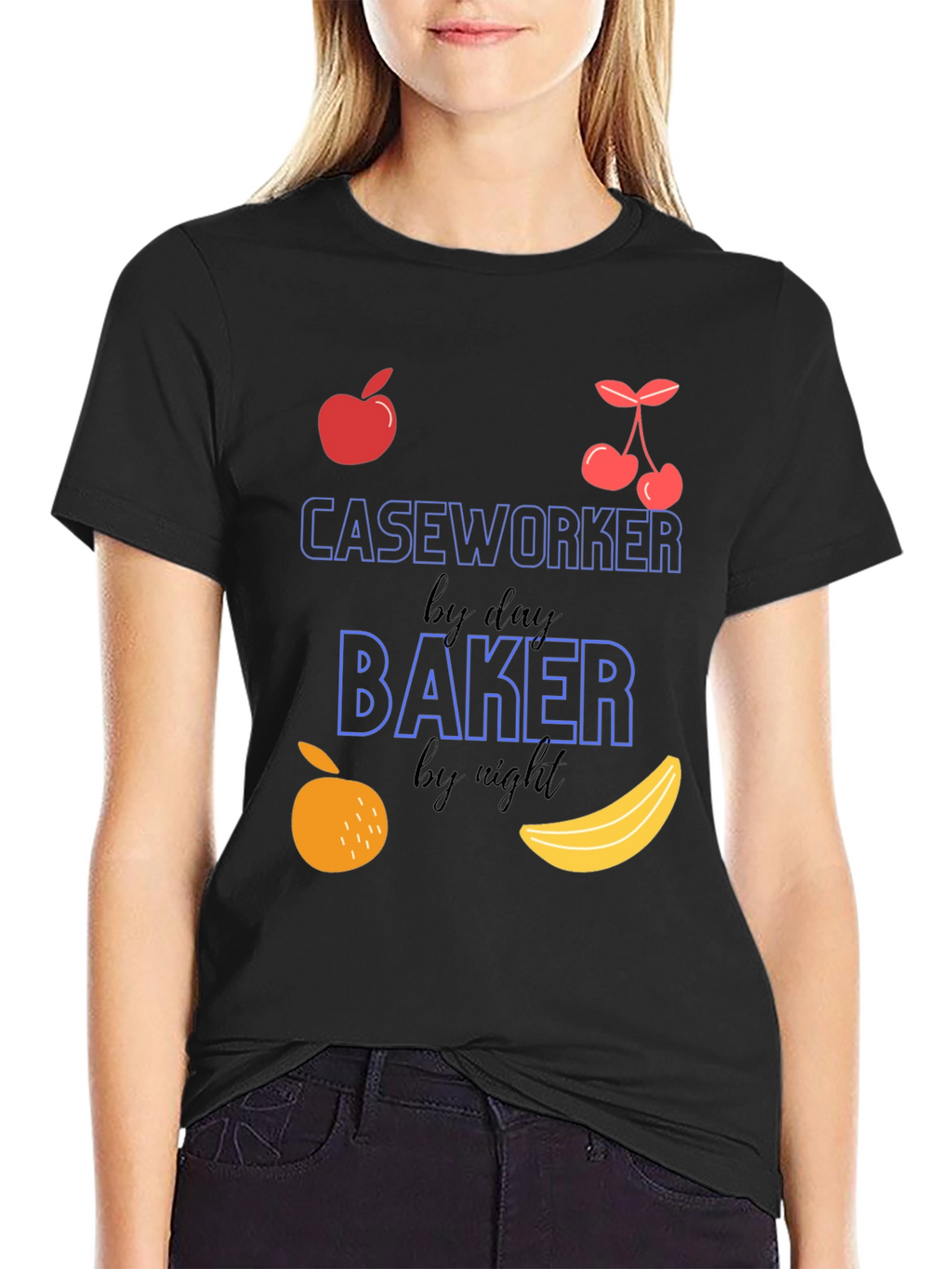 Caseworker by Day Baker by Night T-Shirt