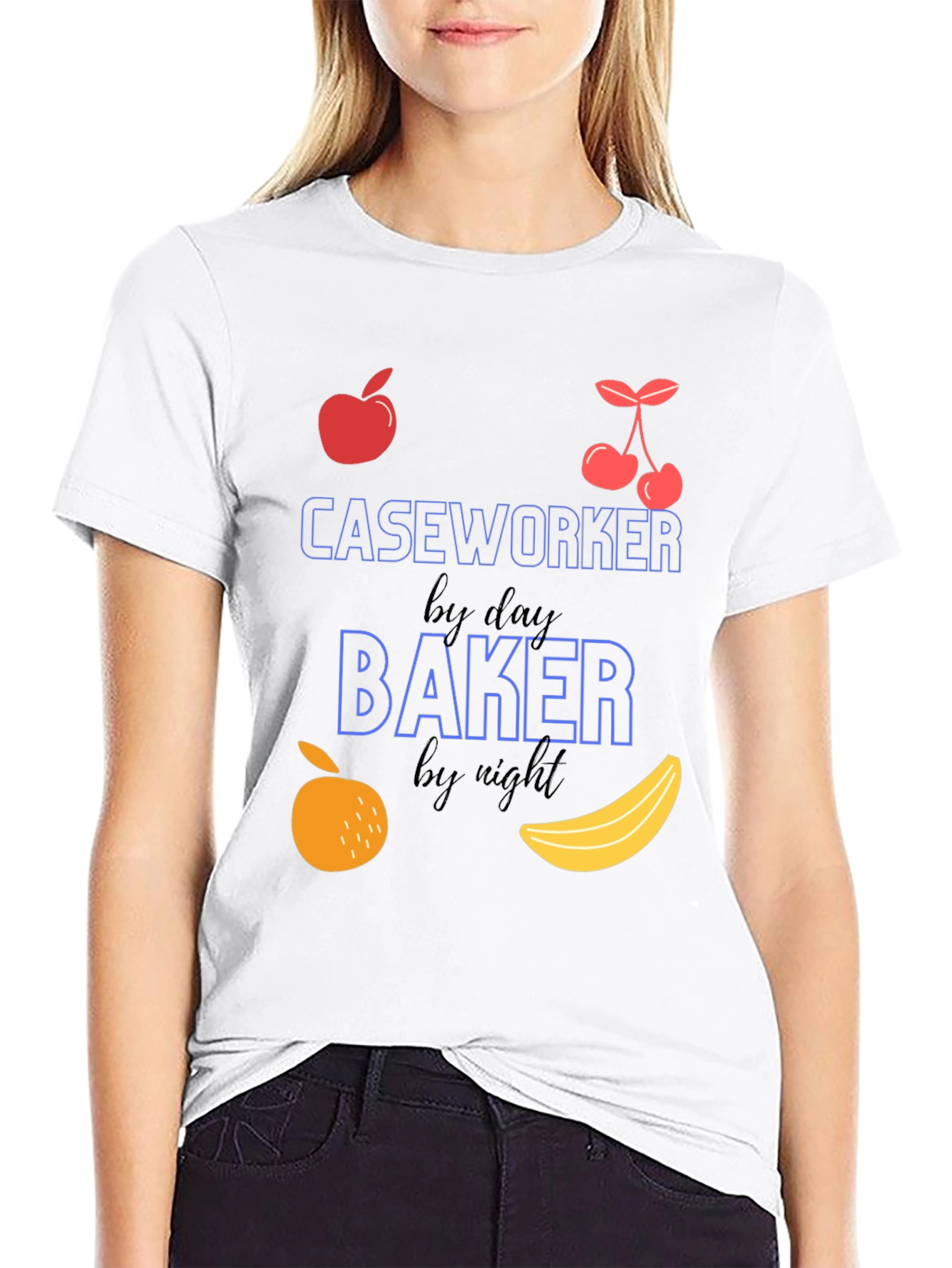 Caseworker by Day Baker by Night T-Shirt