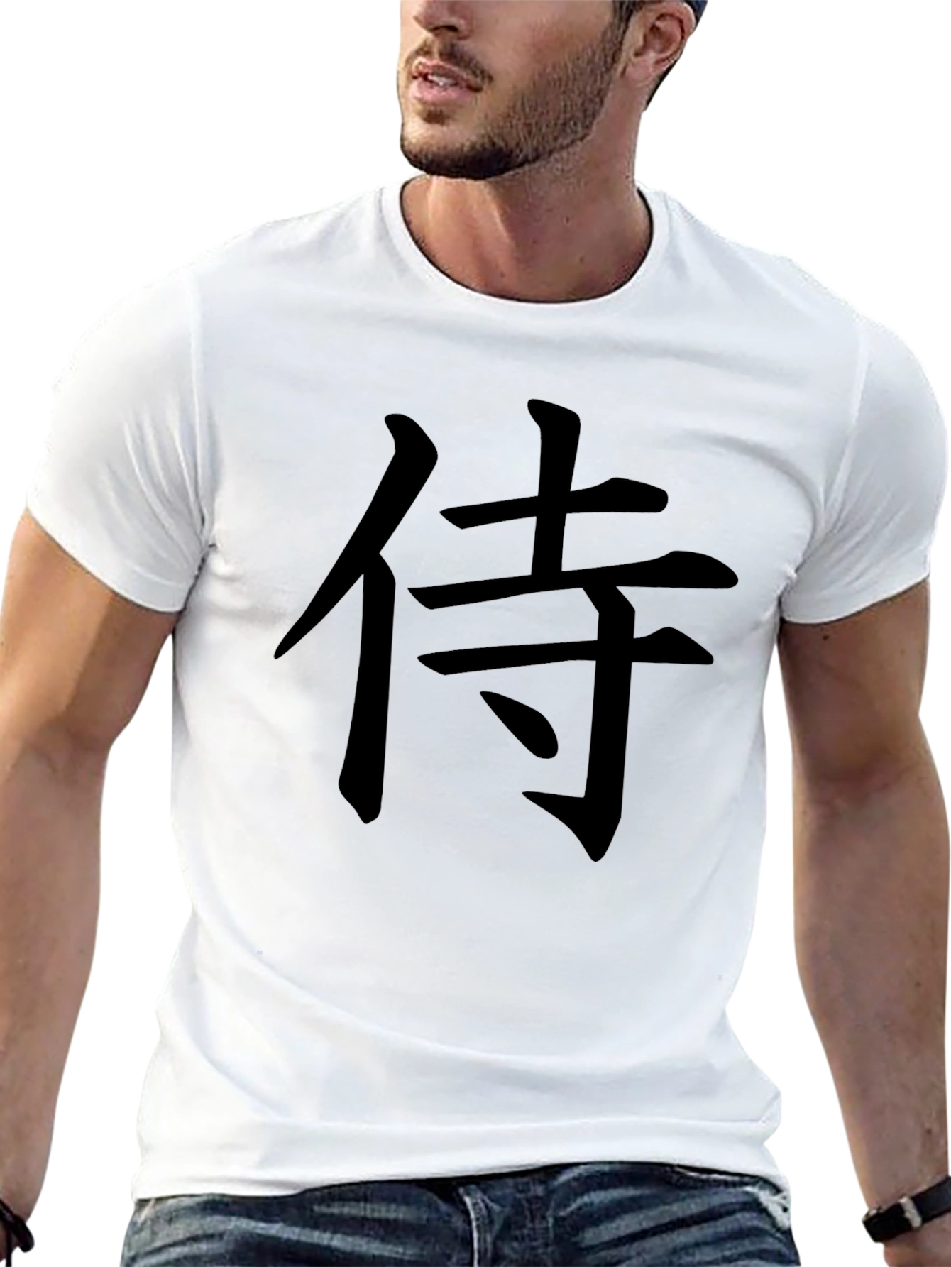 Samurai Symbol Graphic Tee - Black