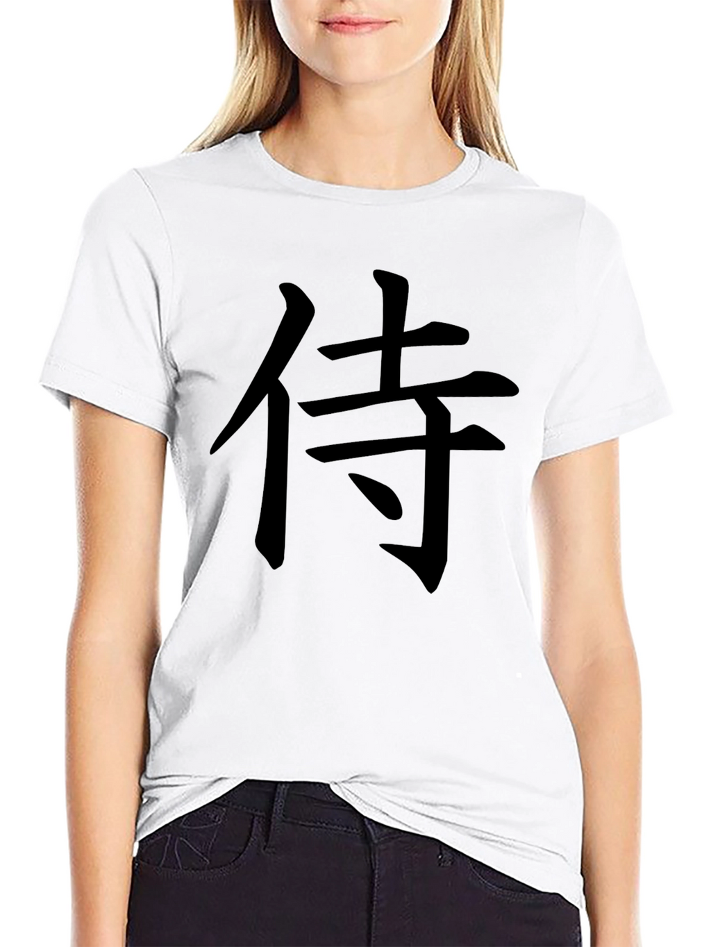 Samurai Symbol Graphic Tee - Black