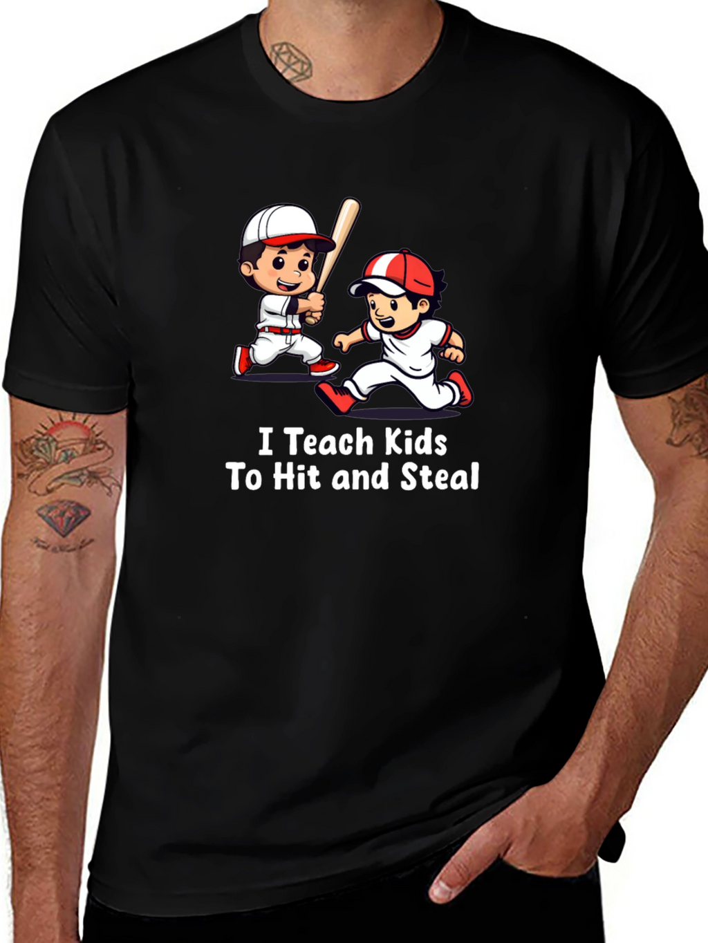 I Teach Kids To Hit and Steal T-Shirt