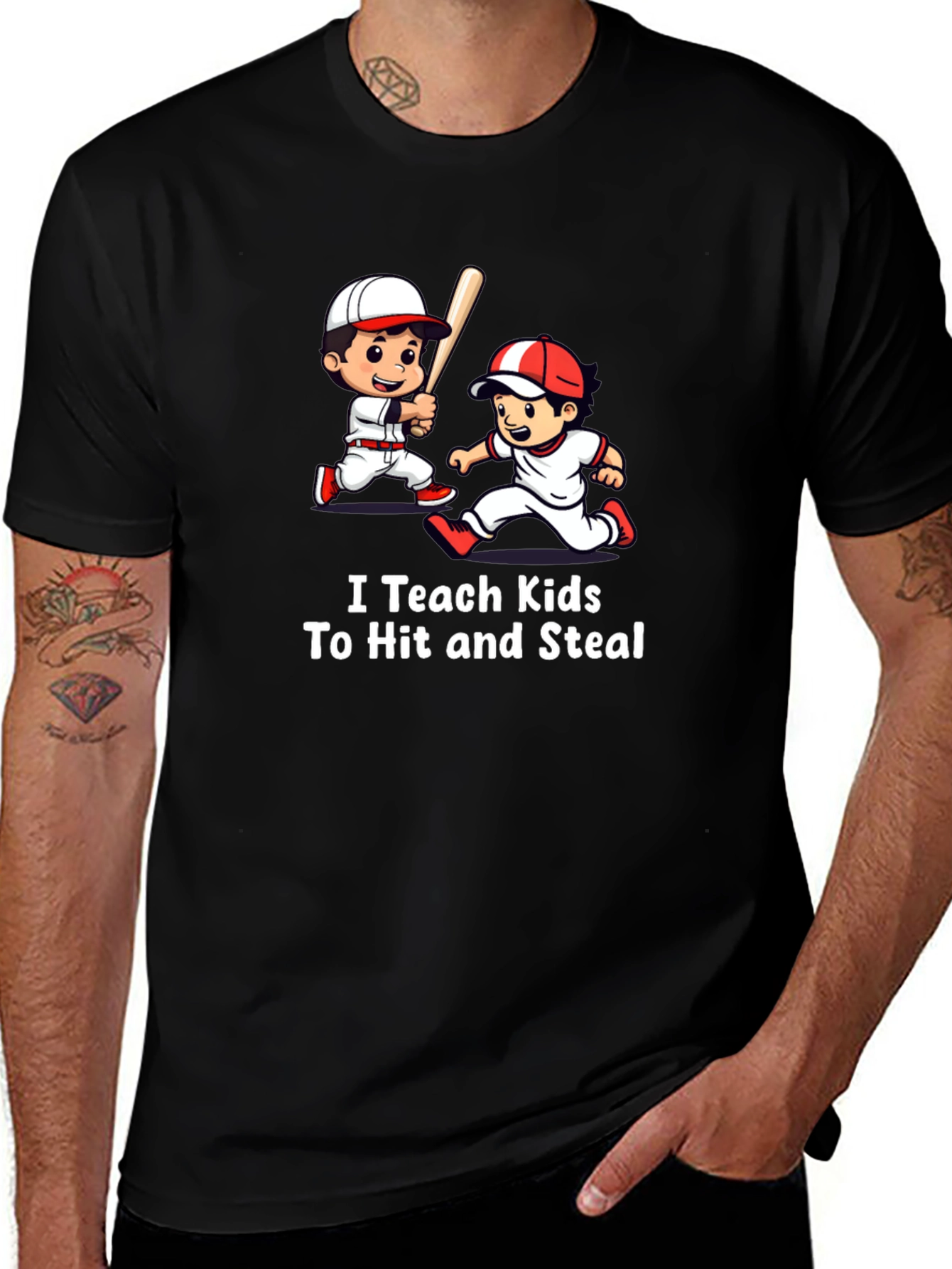 I Teach Kids To Hit and Steal T-Shirt