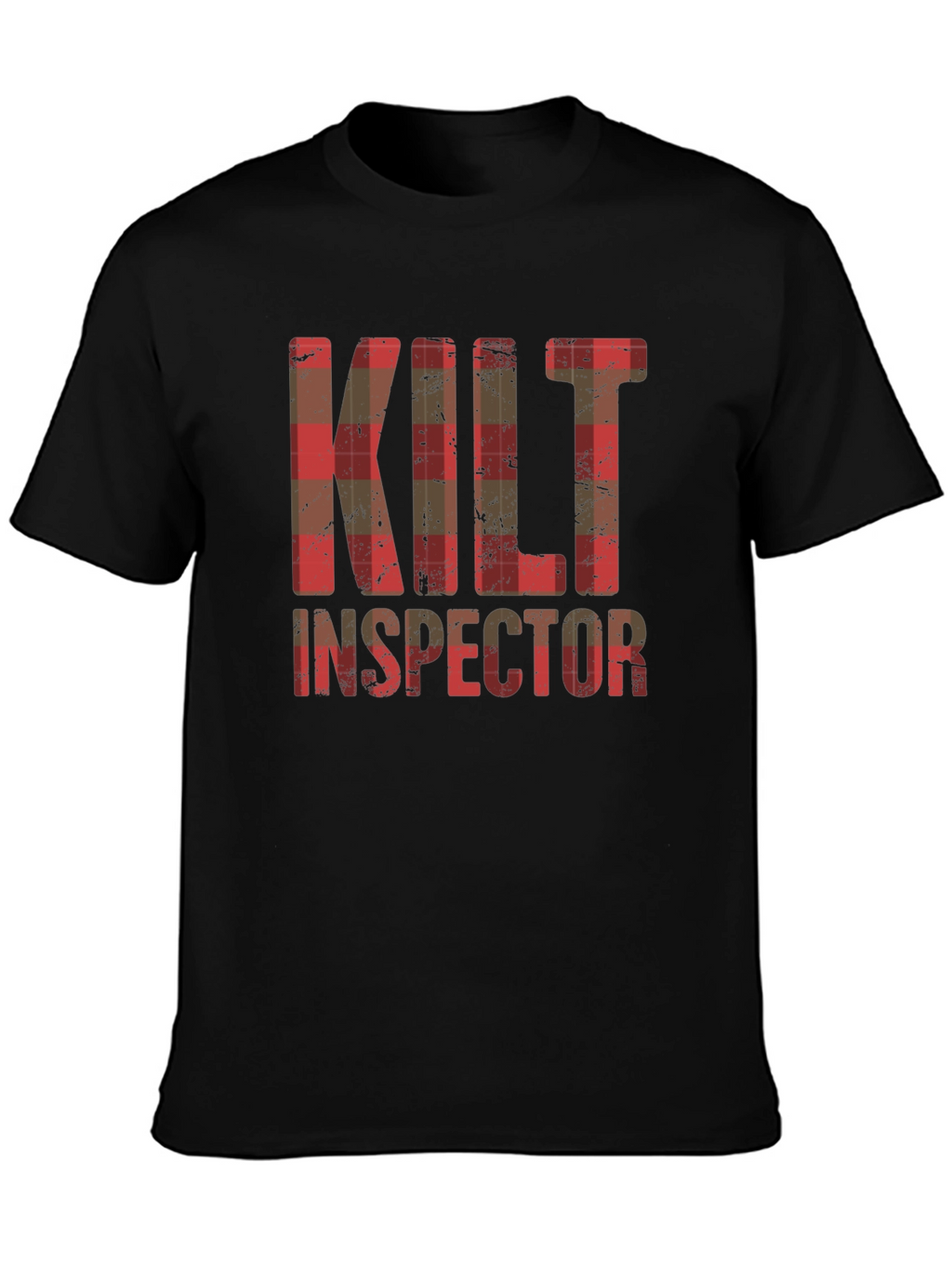 Kilt Inspector Plaid Graphic Tee