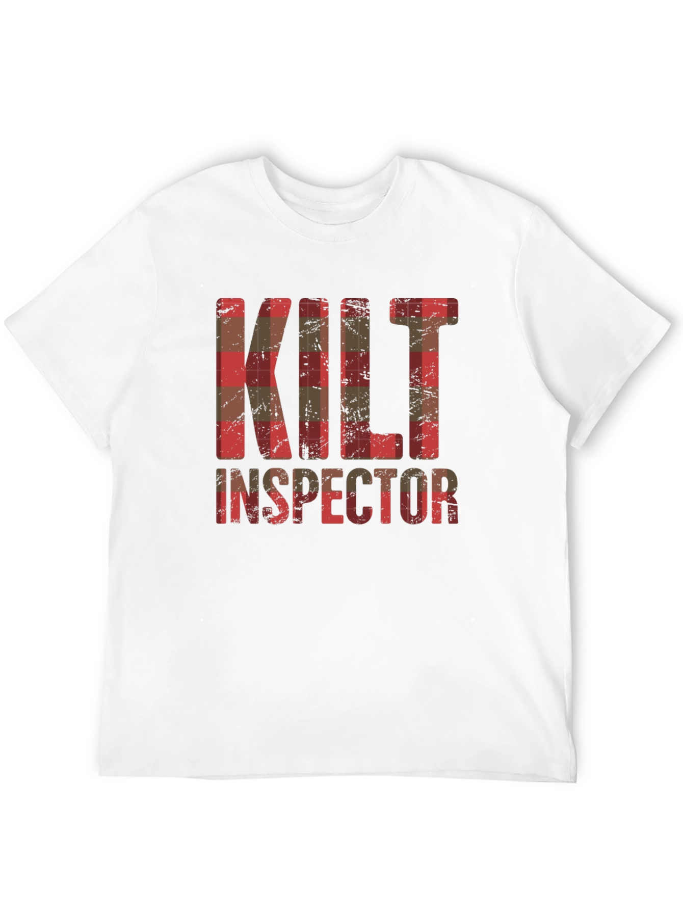 Kilt Inspector Plaid Graphic Tee