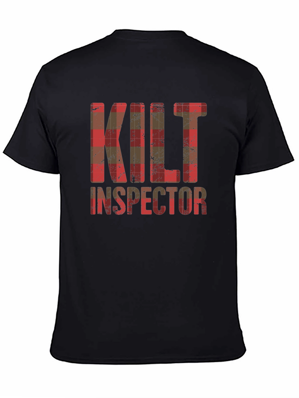 Kilt Inspector Plaid Graphic Tee