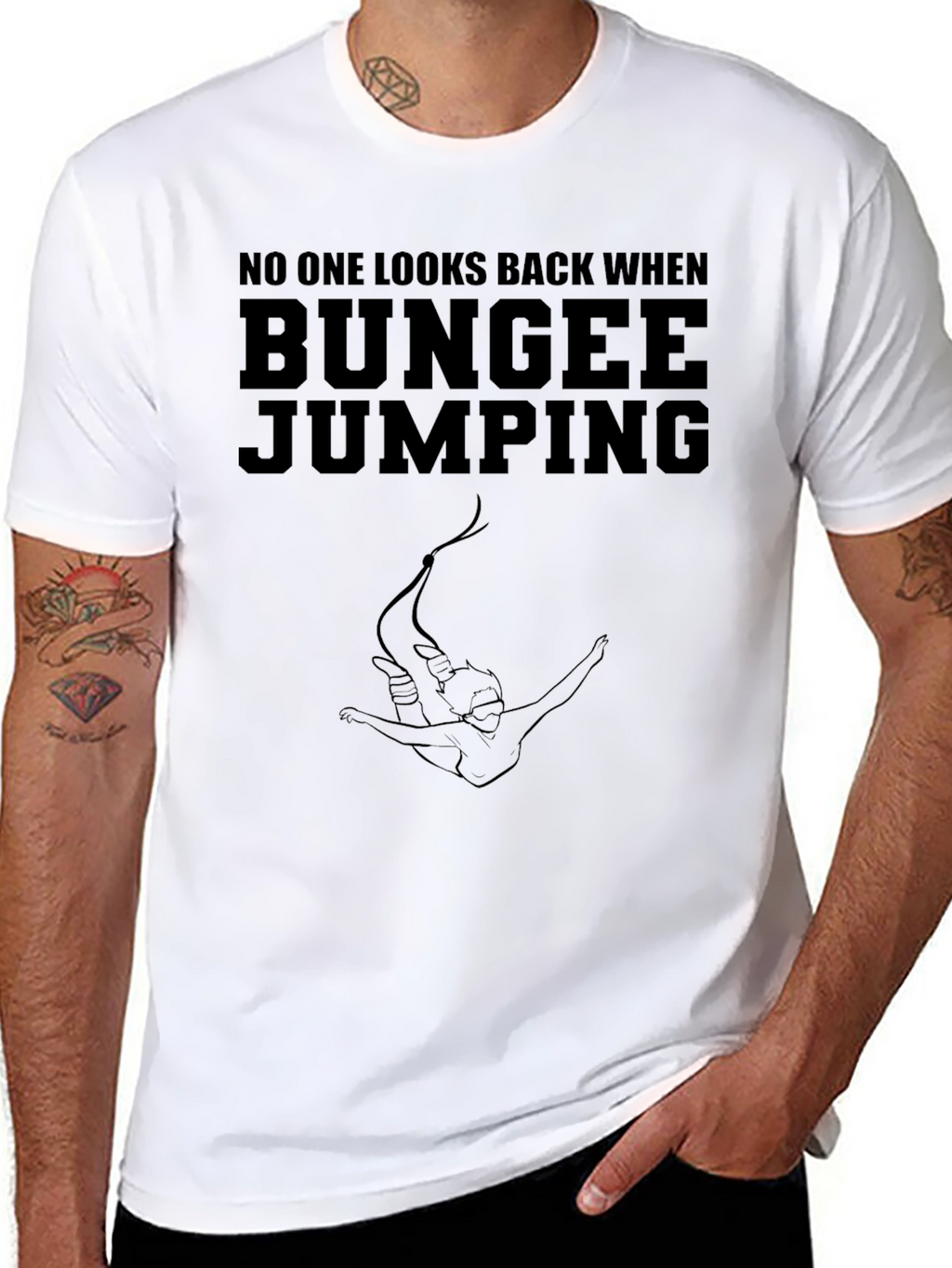 Bungee Jumping Graphic Tee - Adventurous Style