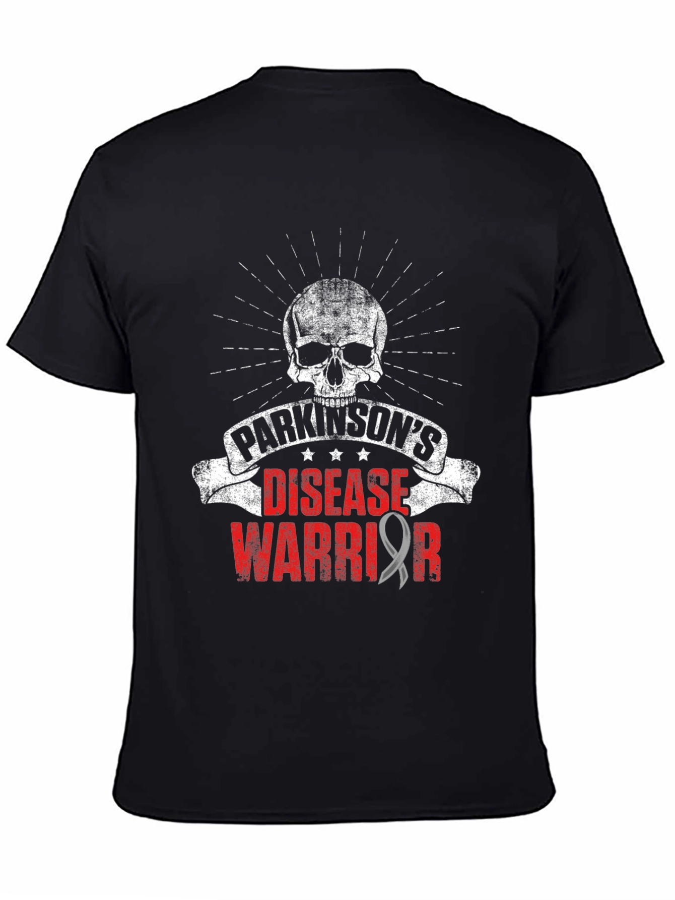 Parkinsons Disease Warrior T-Shirt - Skull Design