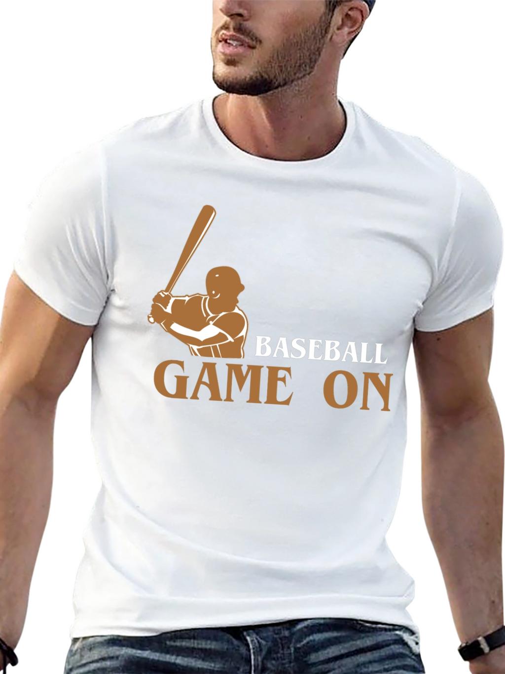 Baseball Game On Graphic T-Shirt
