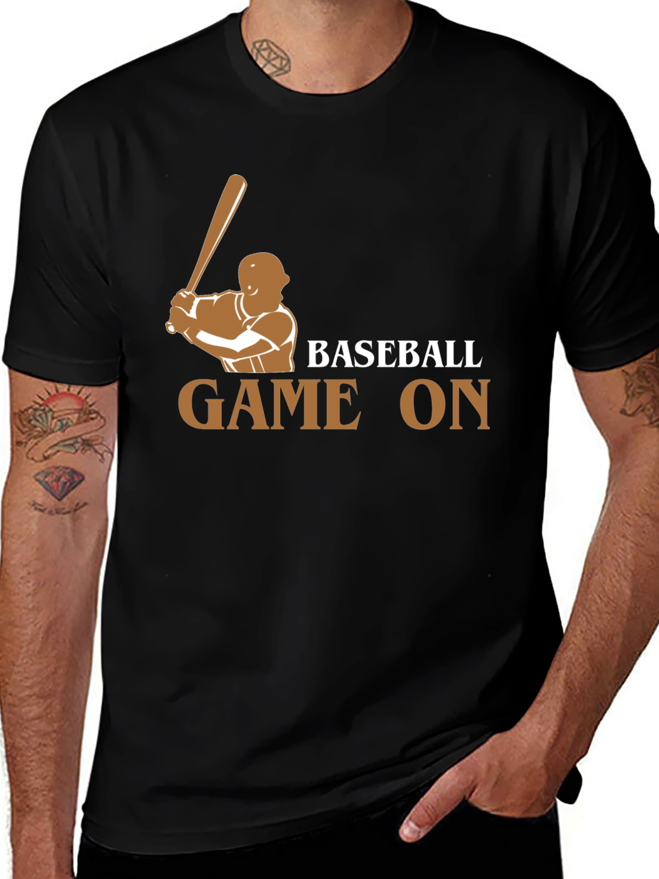 Baseball Game On Graphic T-Shirt