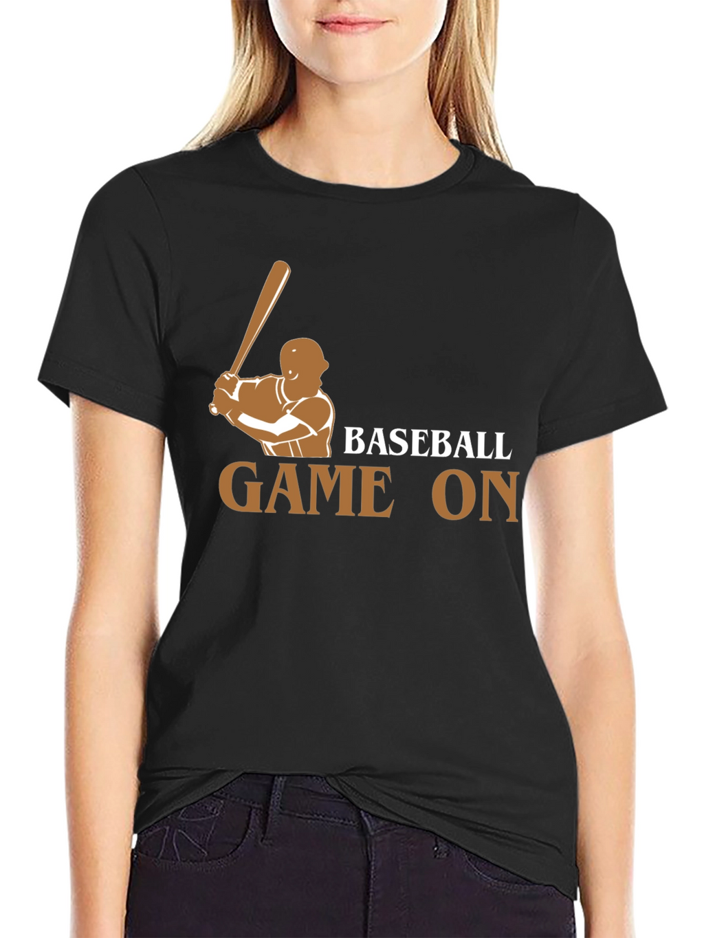 Baseball Game On Graphic T-Shirt