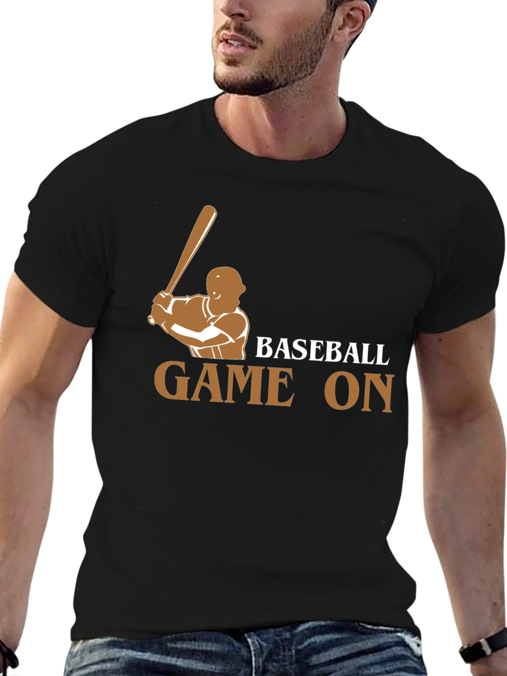 Baseball Game On Graphic T-Shirt