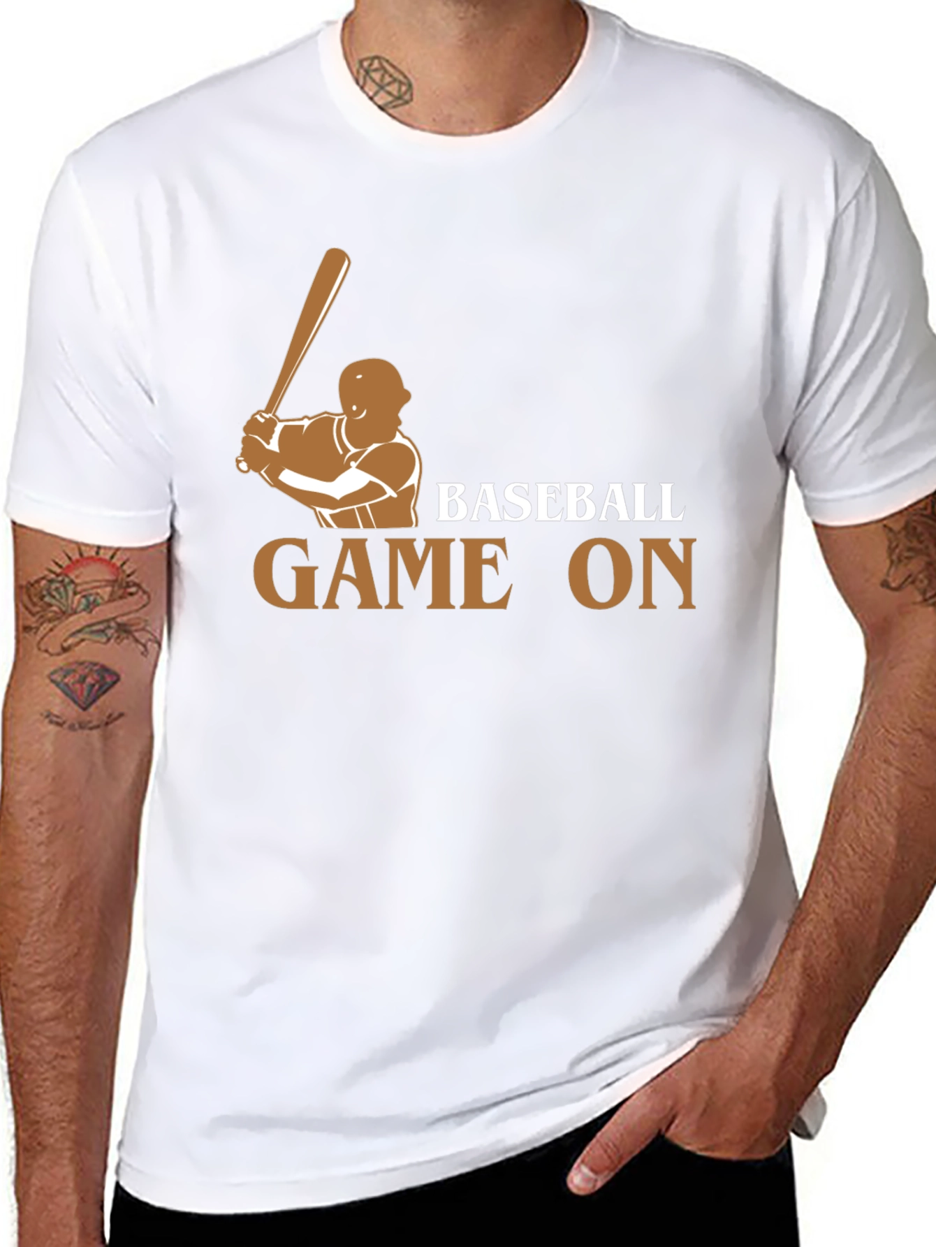 Baseball Game On Graphic T-Shirt