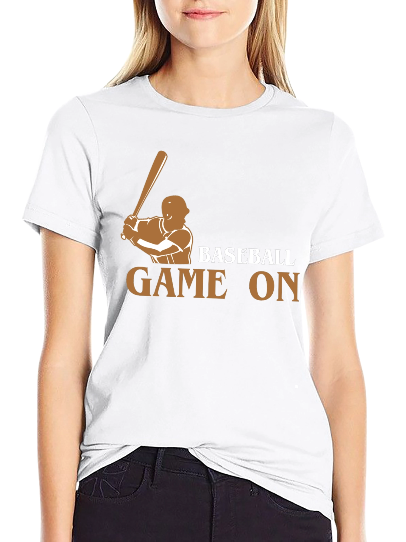 Baseball Game On Graphic T-Shirt