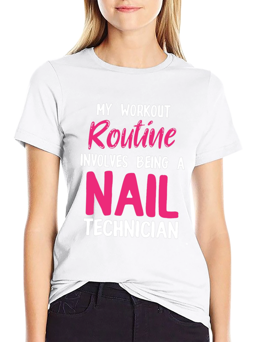 Nail Technician Workout T-Shirt