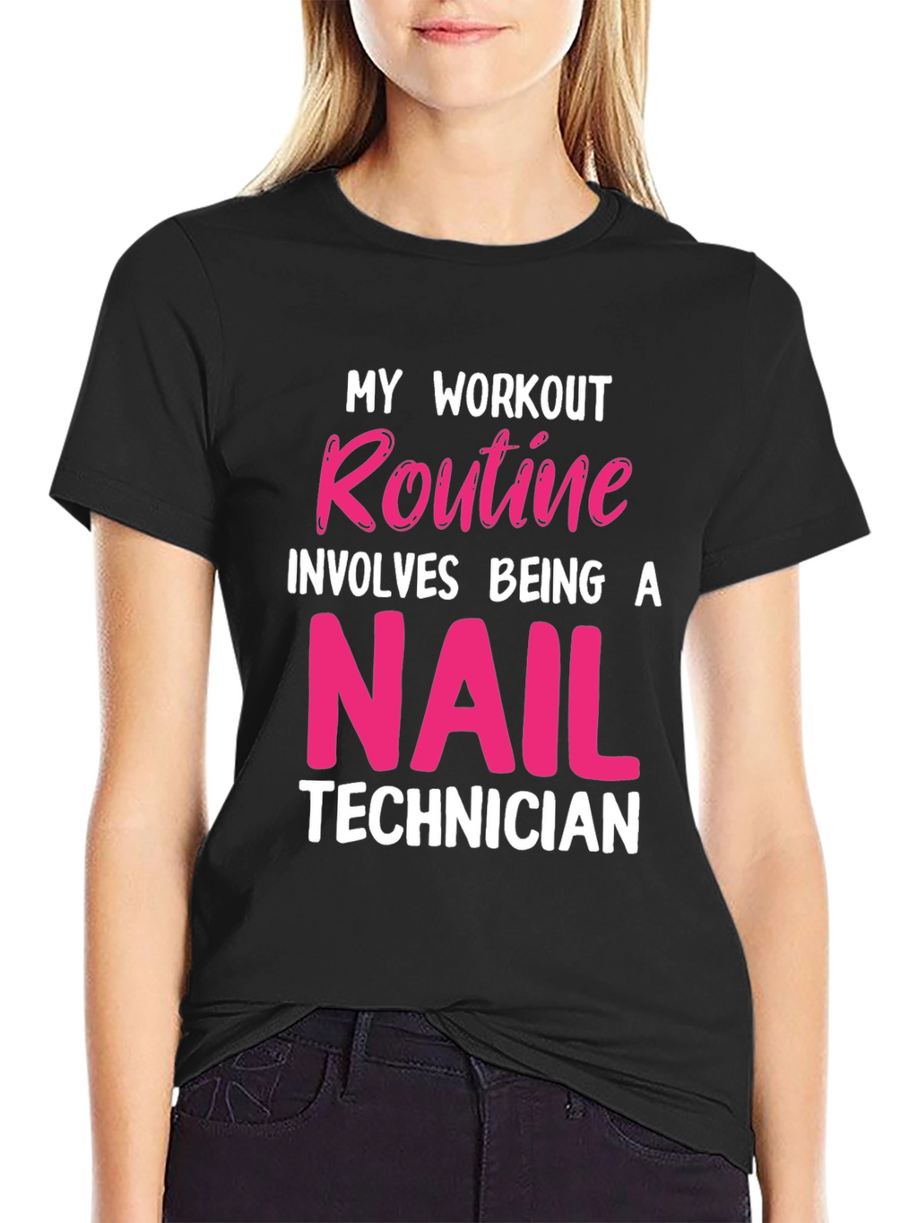 Nail Technician Workout T-Shirt