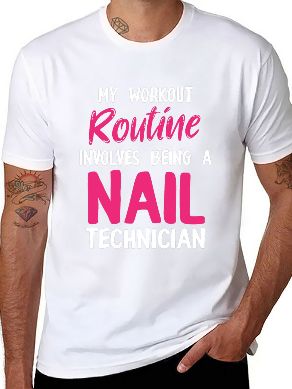 Nail Technician Workout T-Shirt