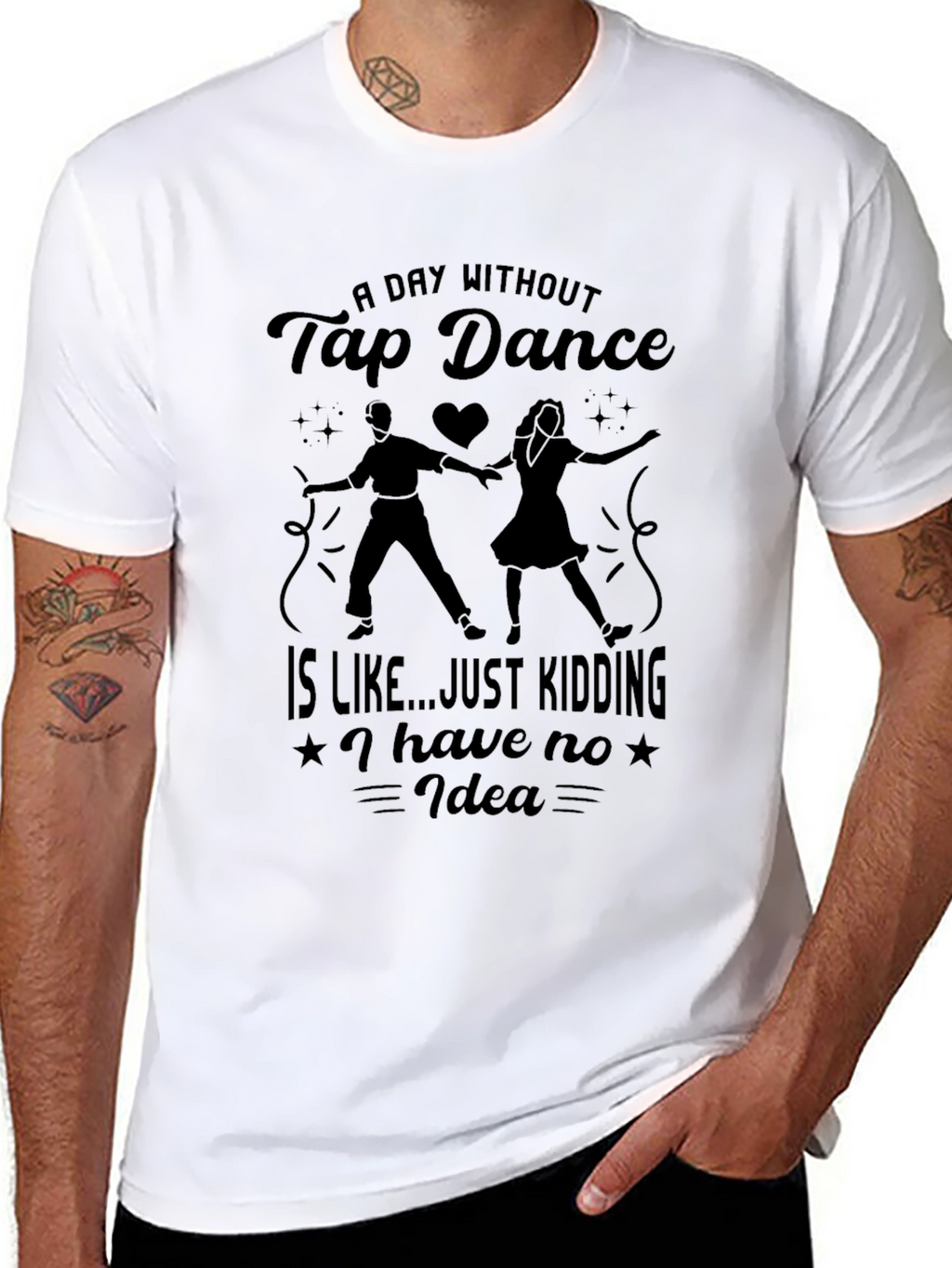 Tap Dance Graphic T-Shirt - Black