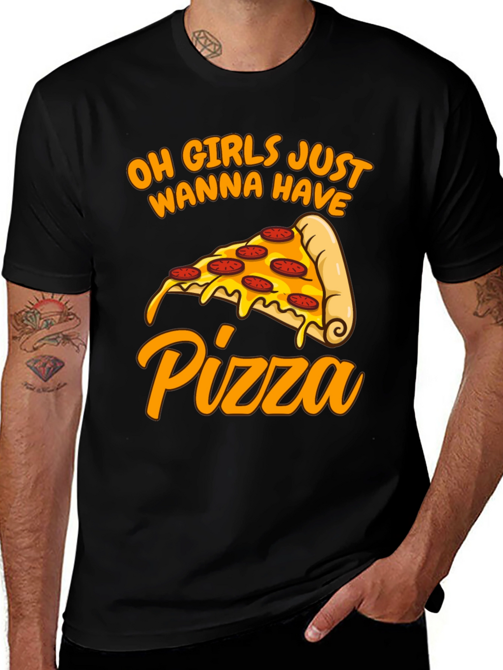 Oh Girls Just Wanna Have Pizza T-Shirt