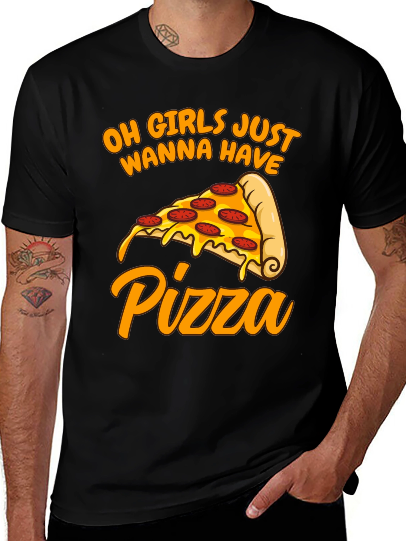 Oh Girls Just Wanna Have Pizza T-Shirt