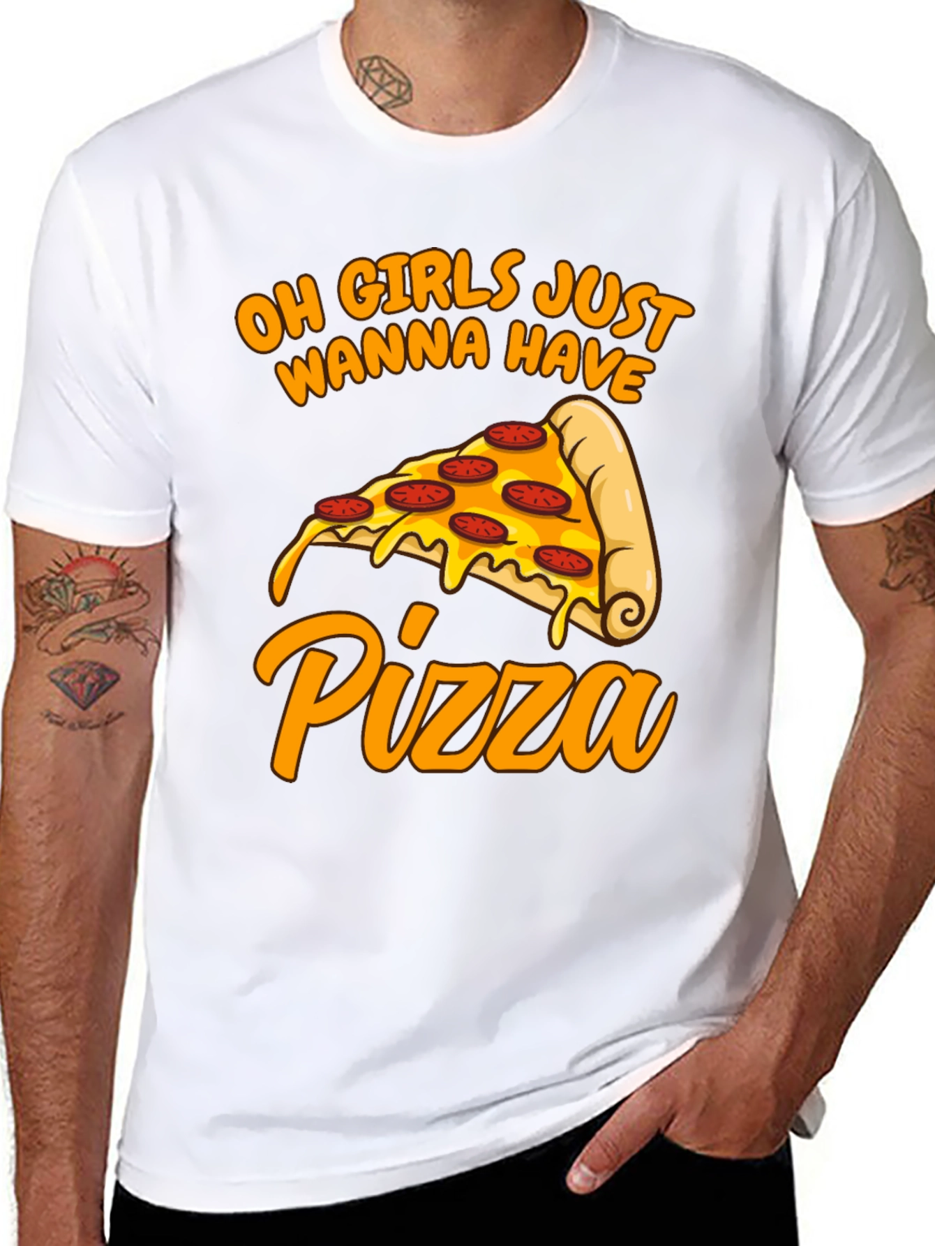 Oh Girls Just Wanna Have Pizza T-Shirt