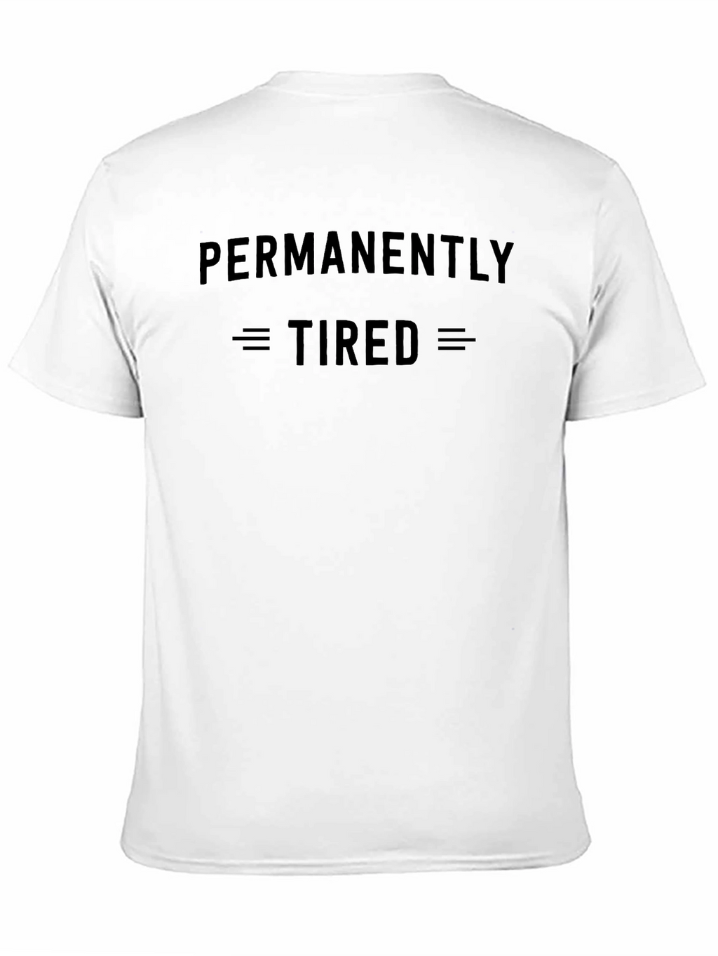 Permanently Tired Black Graphic T-Shirt
