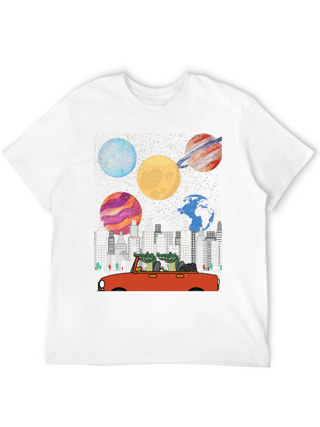 Planet & City Car Ride Graphic Tee