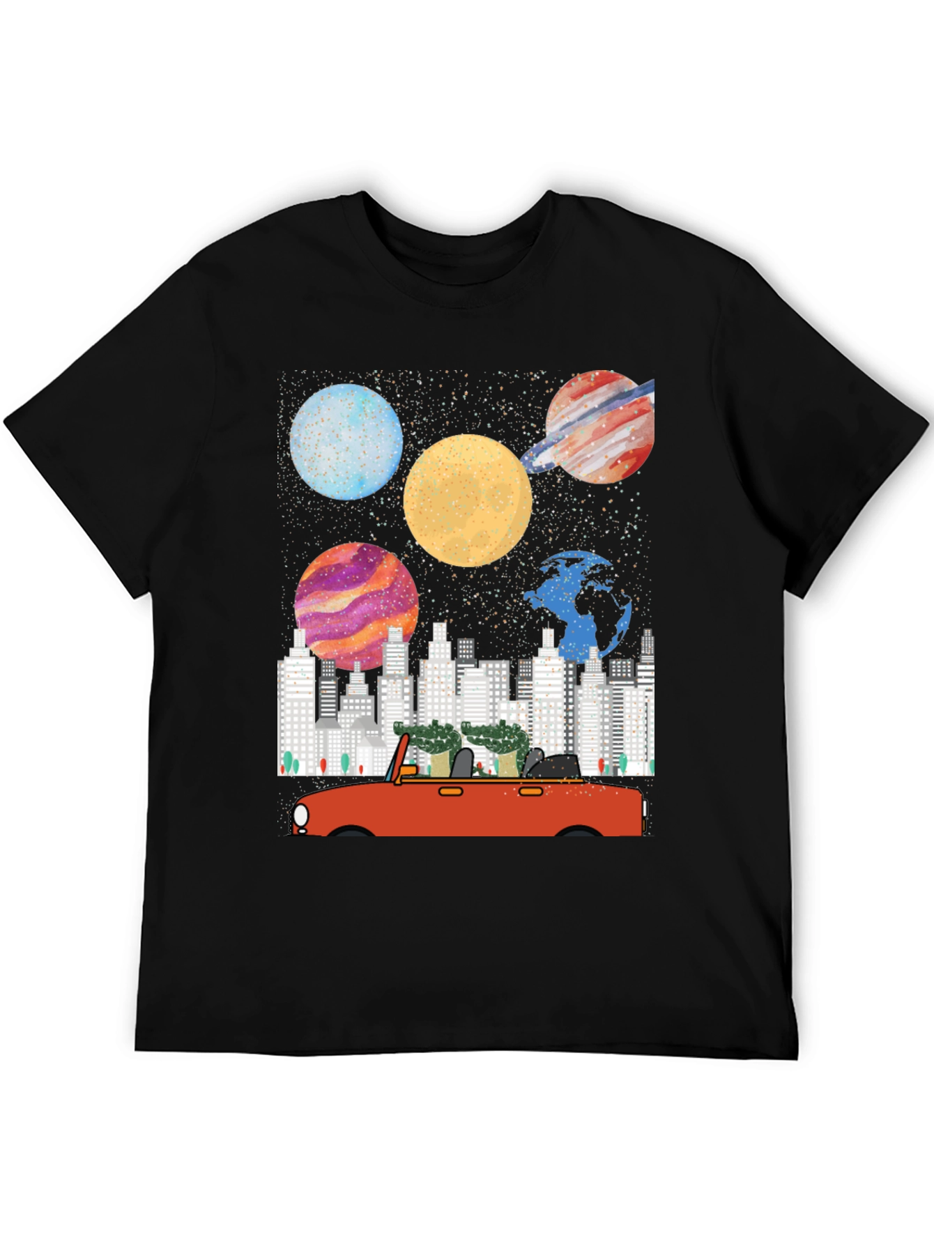 Planet & City Car Ride Graphic Tee