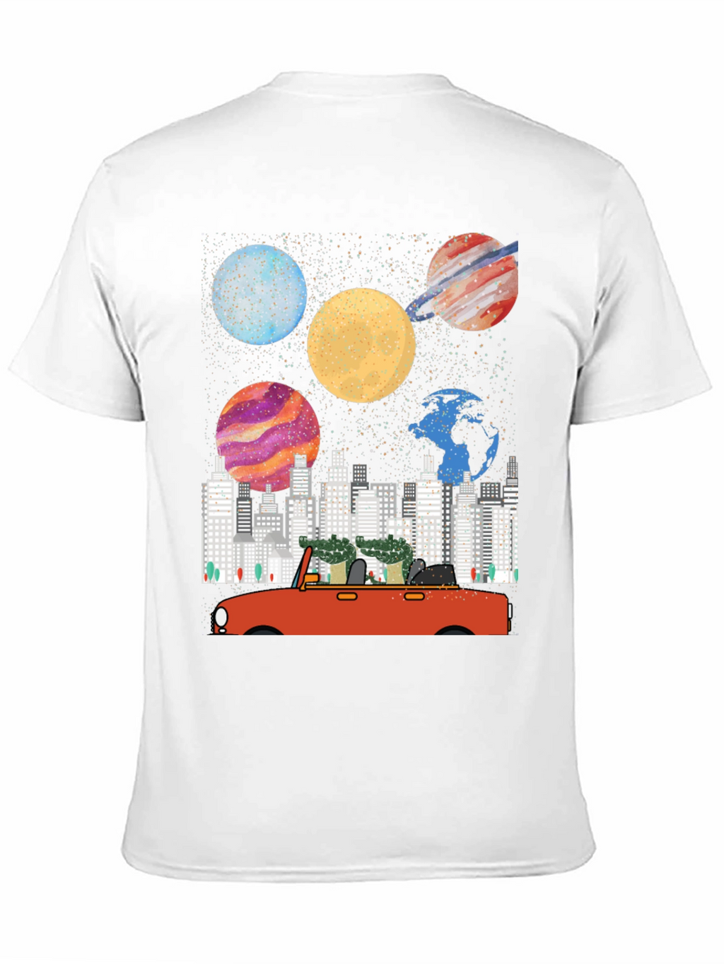 Planet & City Car Ride Graphic Tee
