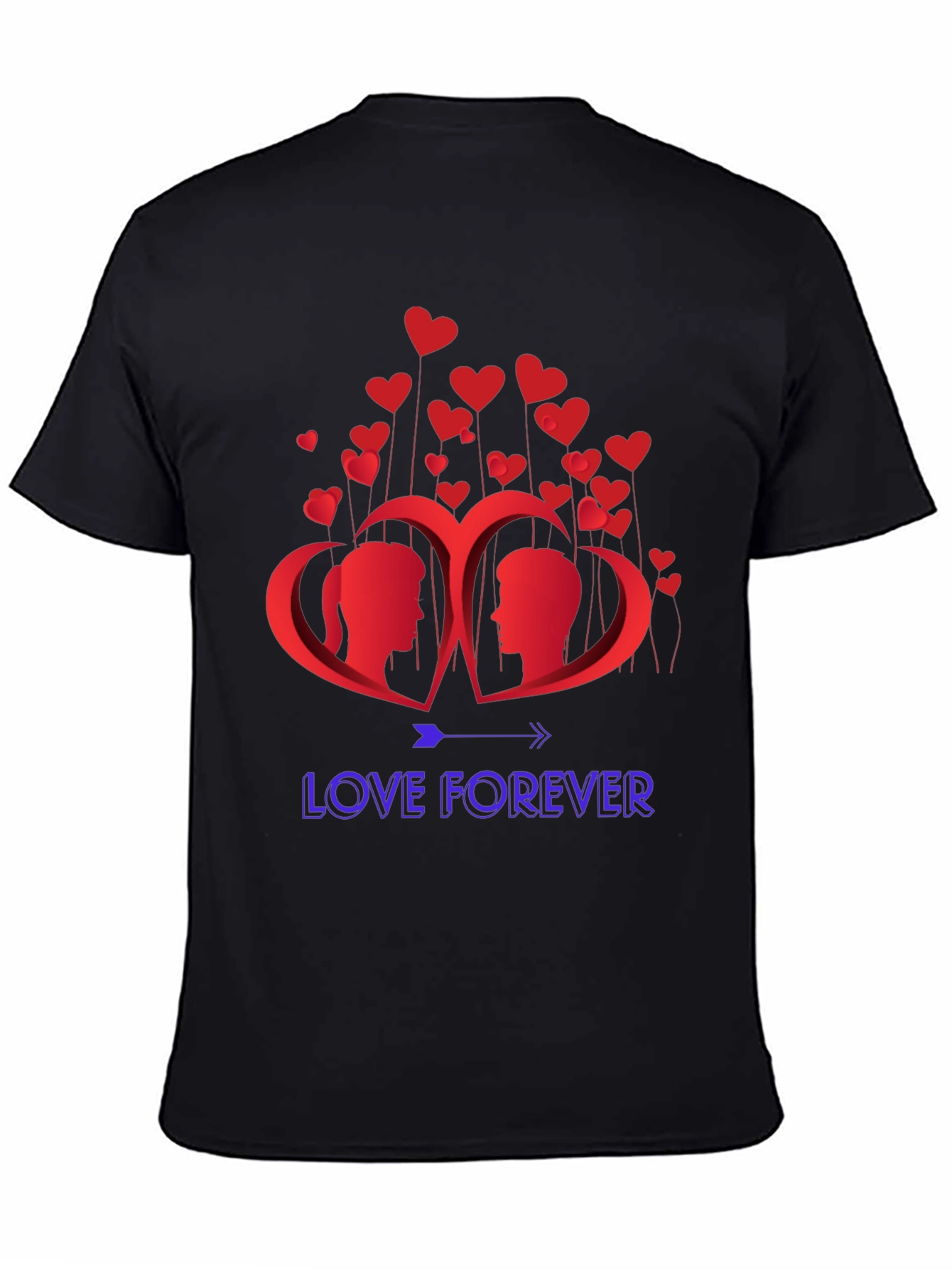 Love Forever Graphic T-Shirt - Romantic Design
