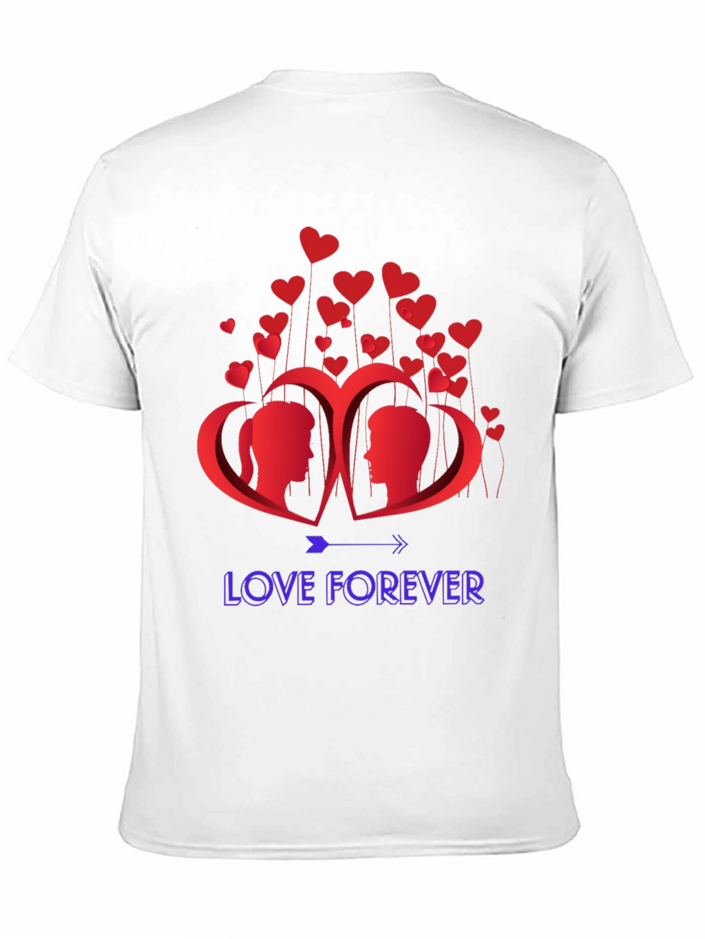 Love Forever Graphic T-Shirt - Romantic Design